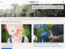 Tablet Screenshot of equiterre.ch